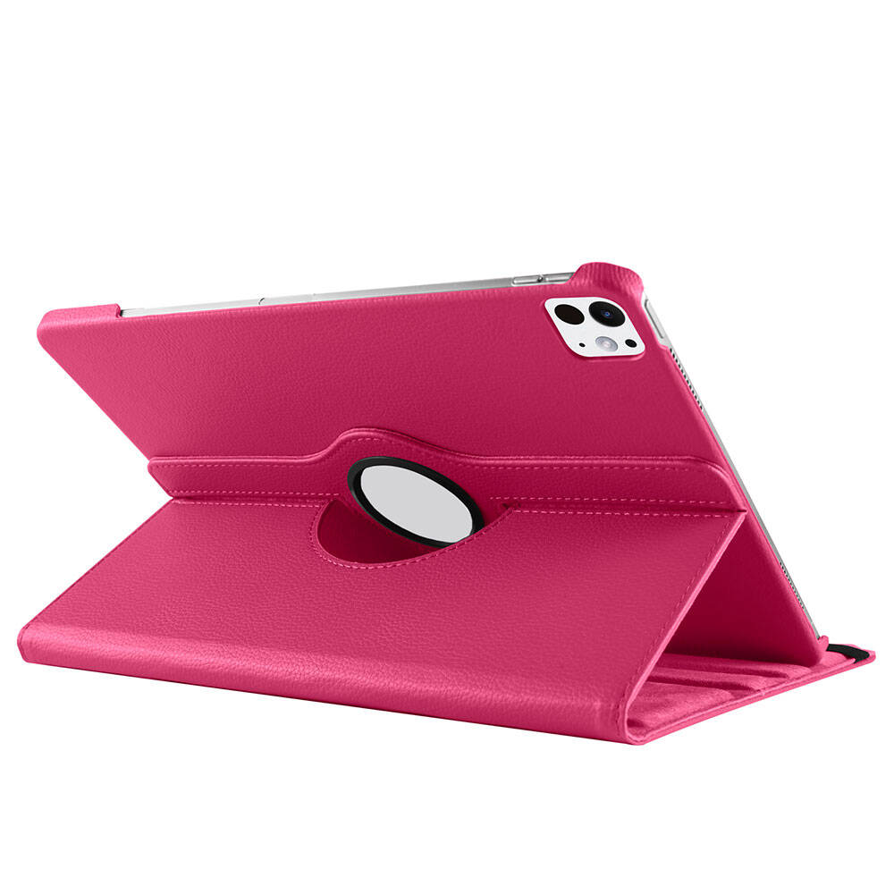 Apple iPad Pro 13 2024 Zore Dönebilen Standlı Kılıf Mor