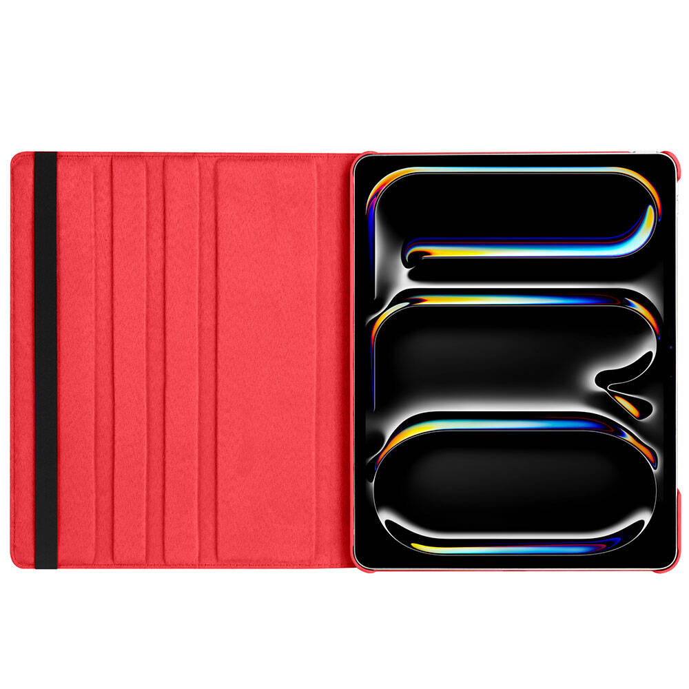 Apple iPad Pro 13 2024 Zore Dönebilen Standlı Kılıf Mor