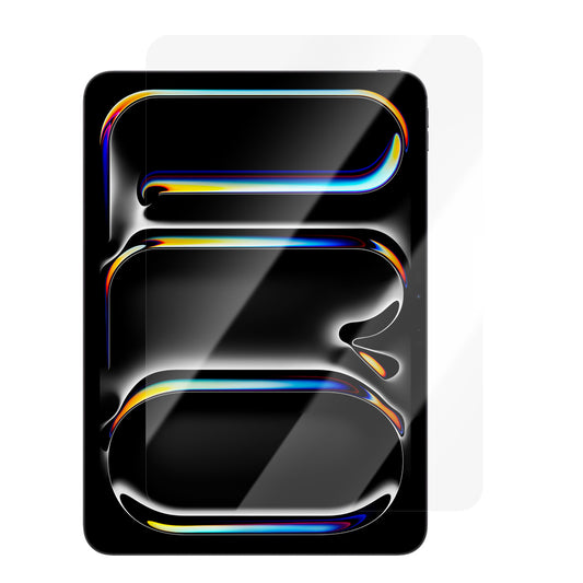 Apple iPad Pro 13 2025 M5 CaseWorld Steel Shield Serisi Temperli Cam Ekran Koruyucu + Uygulama Aparatı Şeffaf