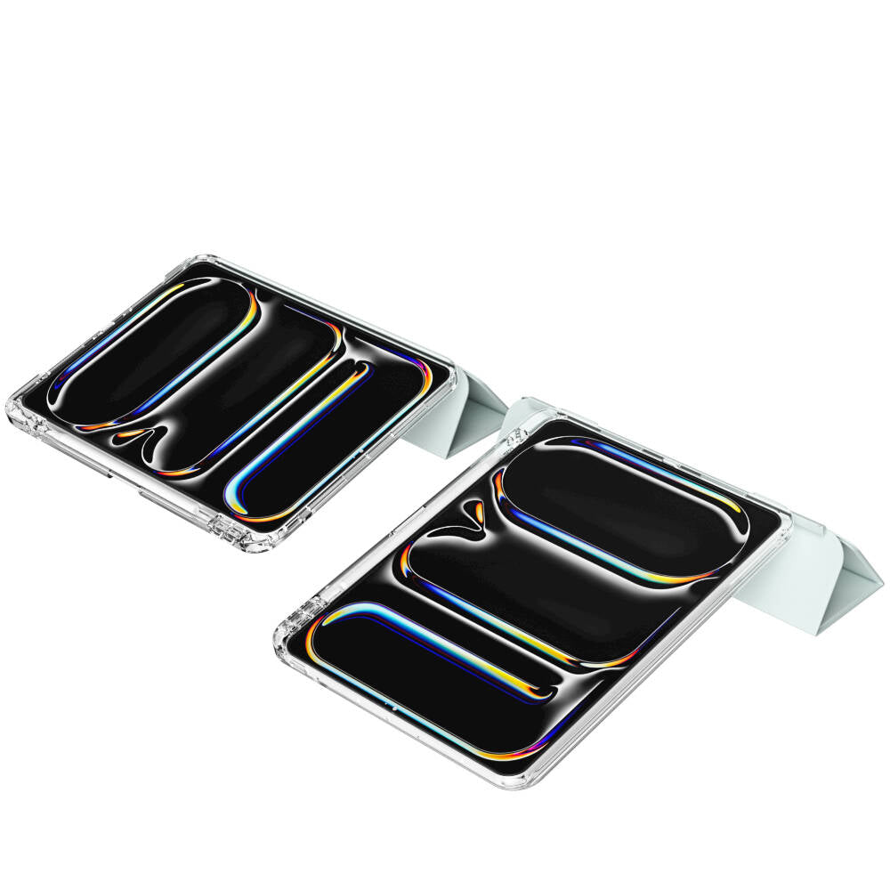 Apple iPad Pro 13 2025 M5 Kılıf Magnetik Ayrılabilen Airbagli Zore Sliding Tablet Kılıfı Gri