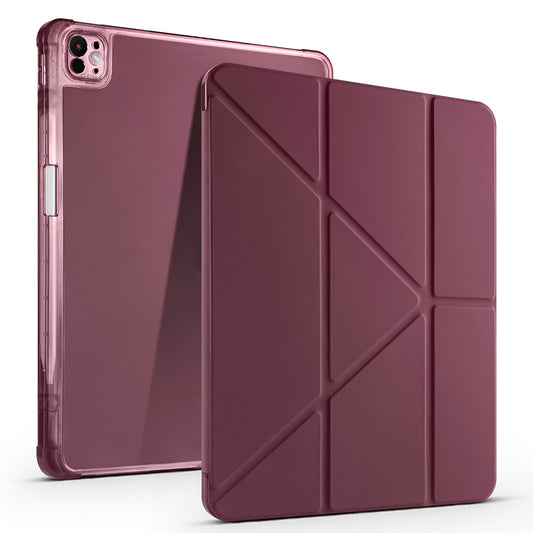Apple iPad Pro 13 2025 M5 Kılıf Zore Tri Folding Kalem Bölmeli Standlı Kılıf
