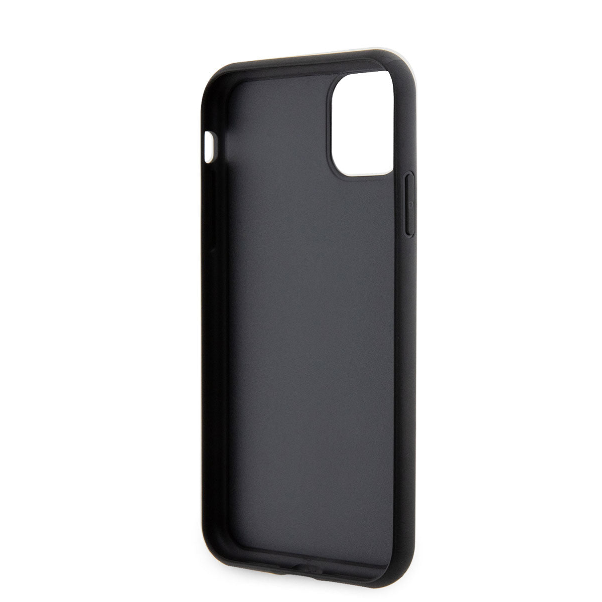 Apple iPhone 11 Case Guess Original Licensed Stone Back Surface Triangle Logo Cover Black