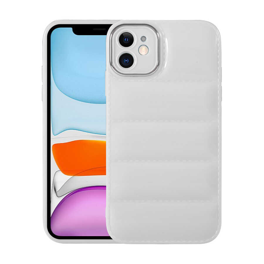 Apple iPhone 11 Kılıf Kamera Korumalı Parlak Airbag'li Zore Galya Kapak