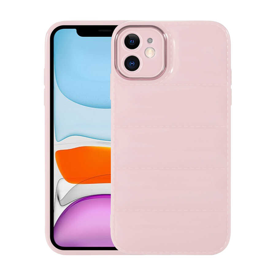 Apple iPhone 11 Kılıf Kamera Korumalı Parlak Airbag'li Zore Galya Kapak