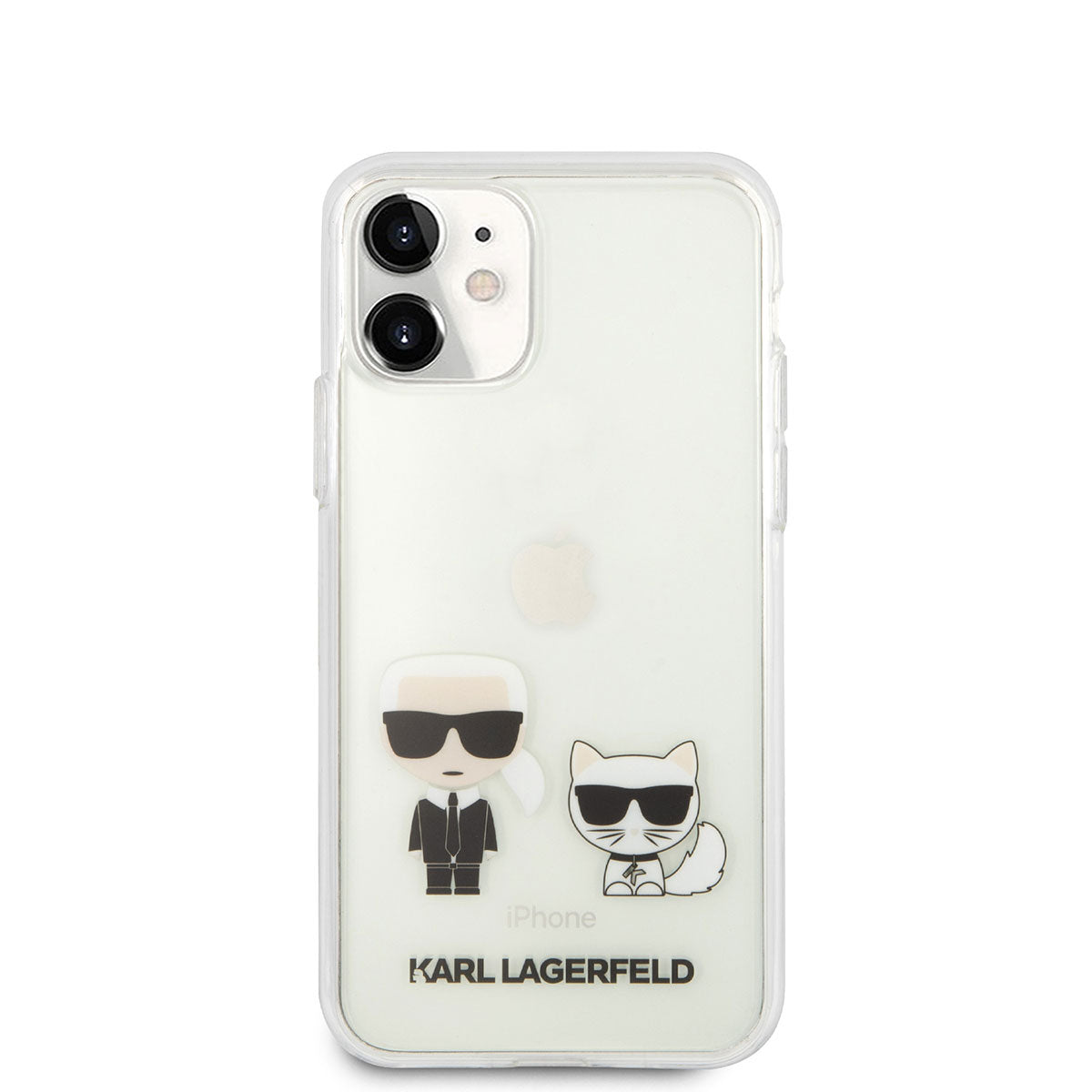 Apple iPhone 11 Kılıf Karl Lagerfeld Sert TPU K&C Dizayn Kapak Renksiz