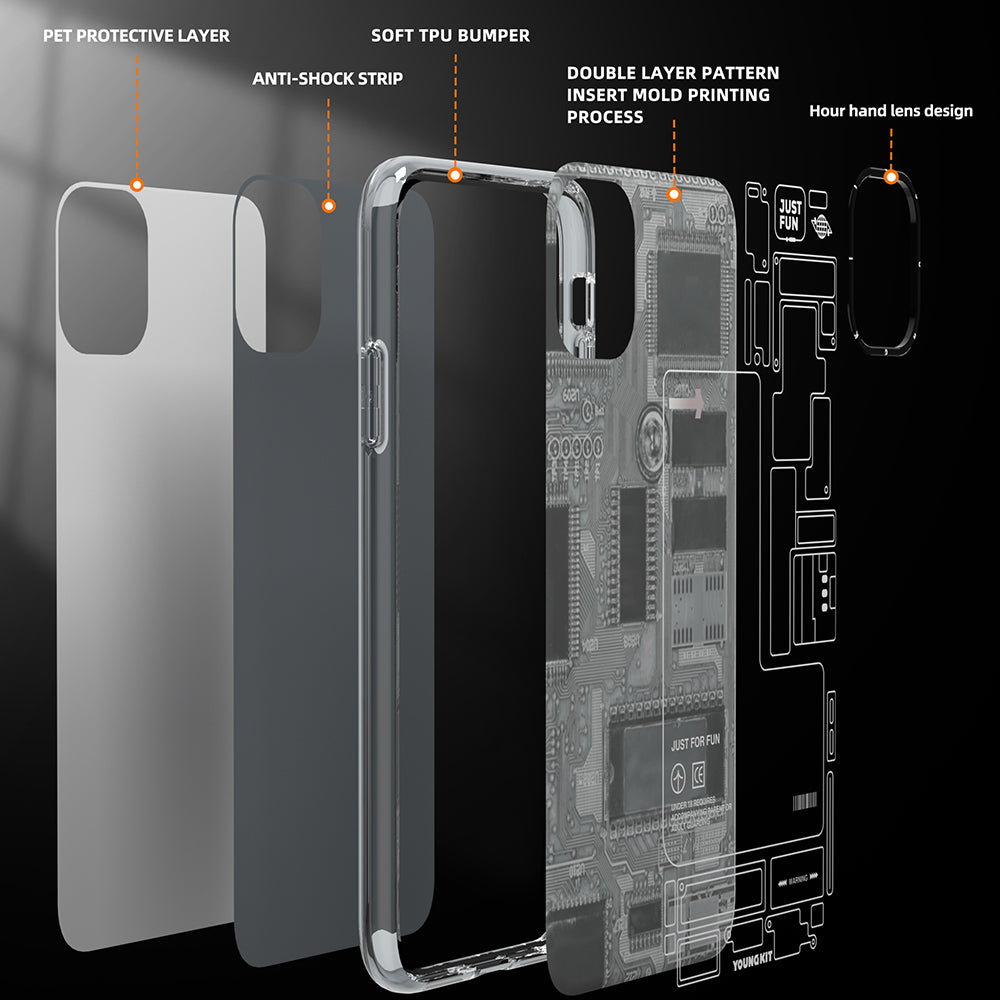Apple iPhone 11 Case YoungKit Technology Series Cover White 