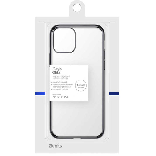 Apple iPhone 11 Pro Benks Magic Glitz Ultra-Thin Transparent Protective Soft Cover Black