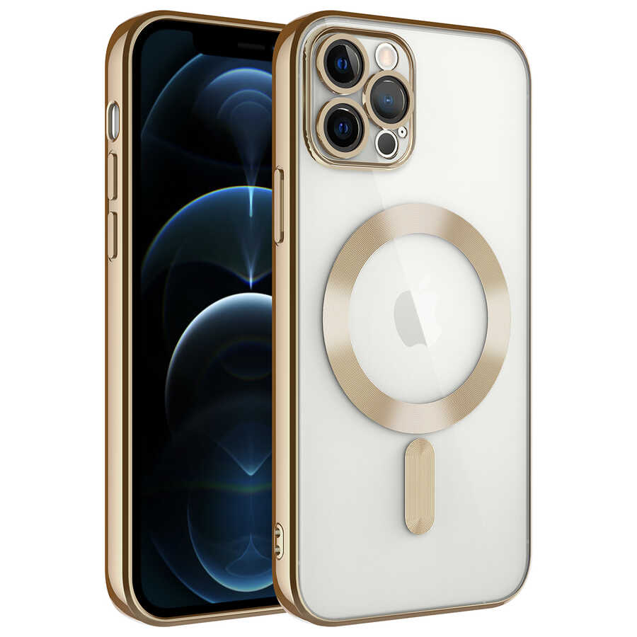 Apple iPhone 11 Pro Kılıf Kamera Korumalı M-safe Wireless Şarj Özellikli Zore Demre Kapak