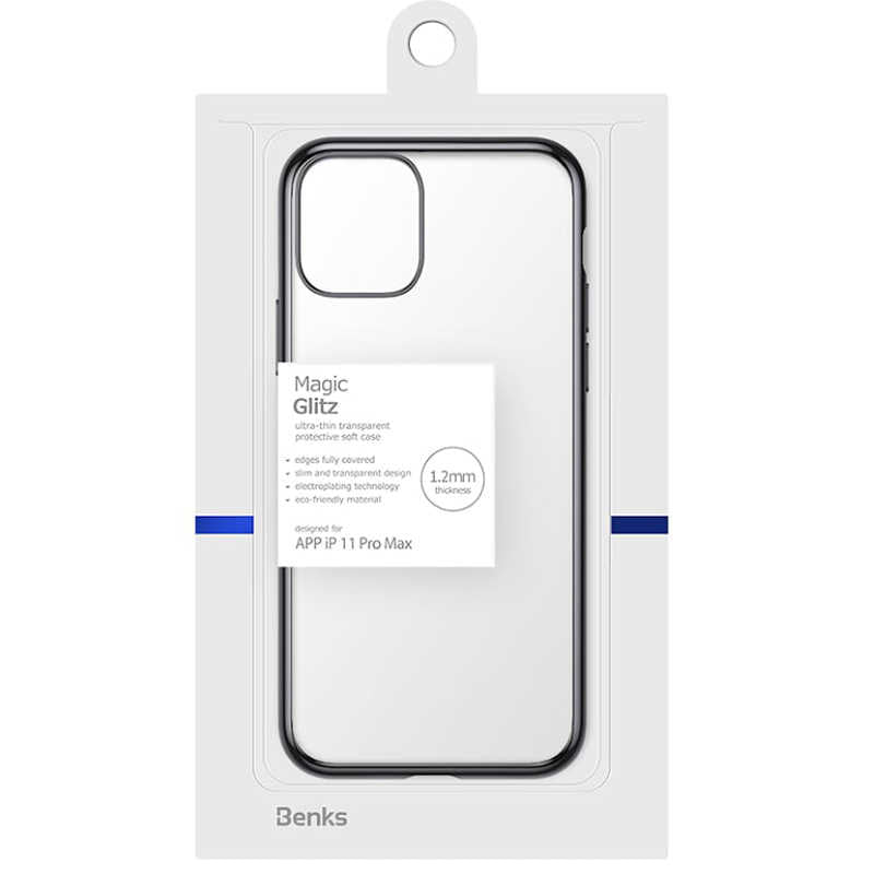 Apple iPhone 11 Pro Max Benks Magic Glitz Ultra-Thin Transparent Protective Soft Cover Black
