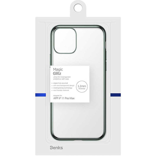 Apple iPhone 11 Pro Max Benks Magic Glitz Ultra-Thin Transparent Protective Soft Cover Green