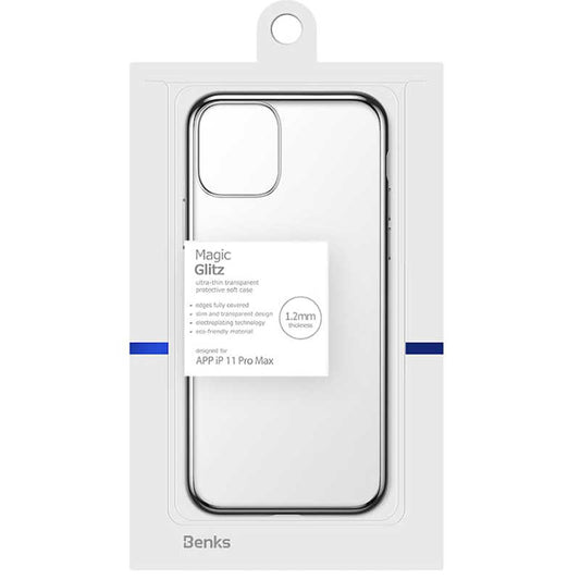 Apple iPhone 11 Pro Max Benks Magic Glitz Ultra-Thin Transparent Protective Soft Cover Silver