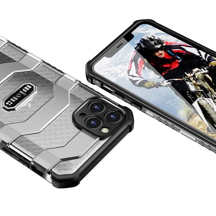 Apple iPhone 11 Pro Max Kılıf Wlons Mit Kapak Siyah