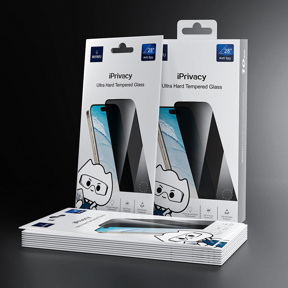 Apple iPhone 11 Wiwu GT-015 Oleophobic Impact Resistant Tempered Screen Protector 10-Pack Black 