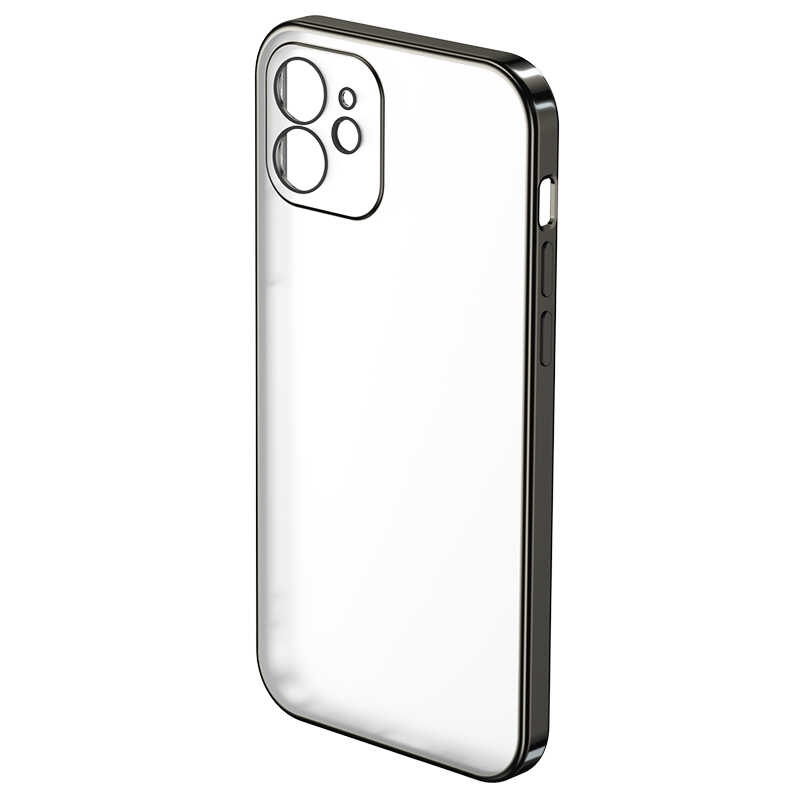 Apple iPhone 12 Benks Matte Electroplated TPU Cover Black 