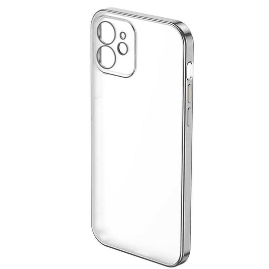 Apple iPhone 12 Benks Matte Electroplated TPU Cover Silver 
