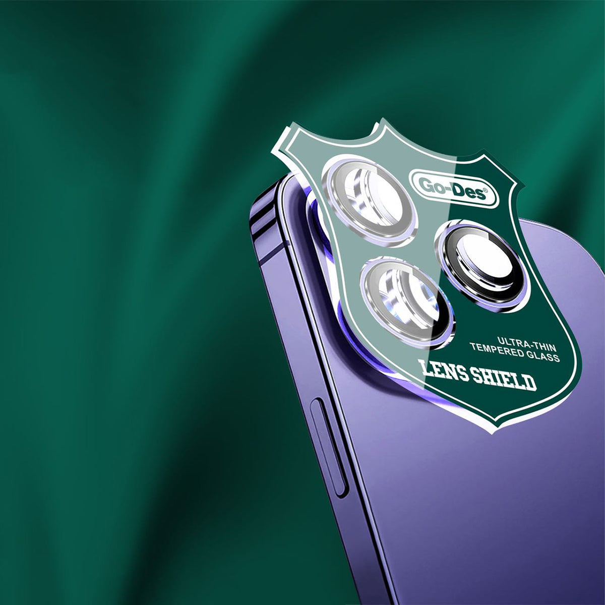 Apple iPhone 12 Go Des CL-10 Camera Lens Protector Green