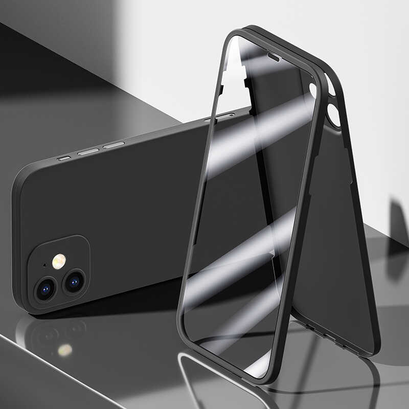 Apple iPhone 12 Case Benks Full Covered 360 Protective Cover Black 