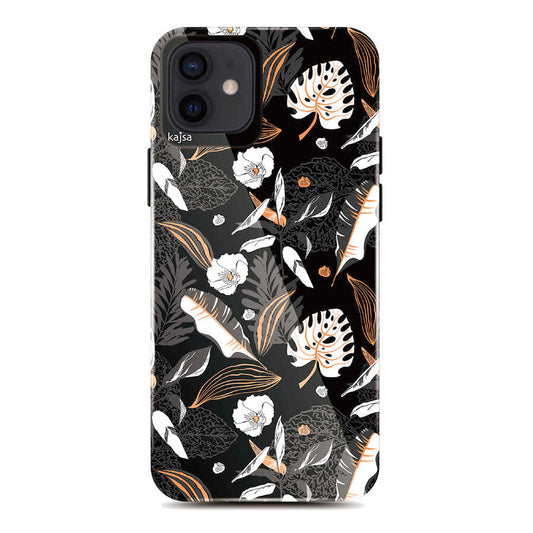 Apple iPhone 12 Case Kajsa Botanic Cover NO2 