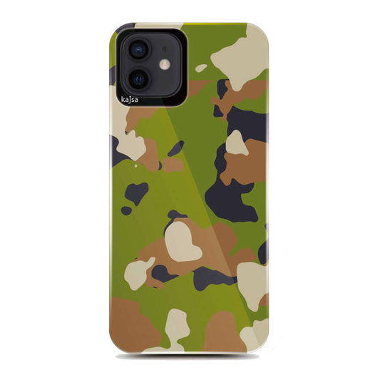 Apple iPhone 12 Case Kajsa Camo Cover NO3 