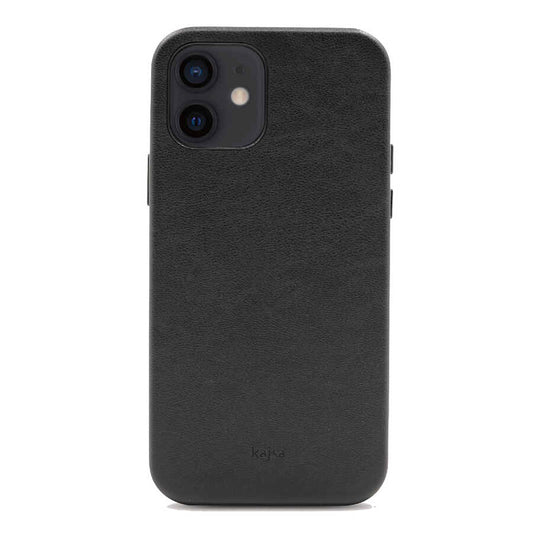 Apple iPhone 12 Case Kajsa Crazy Horse Cover Black