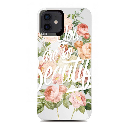Apple iPhone 12 Case Kajsa Floral Cover NO3 