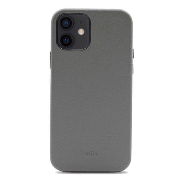 Apple iPhone 12 Case Kajsa Litchi Cover Green