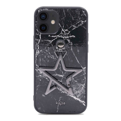 Apple iPhone 12 Kılıf Kajsa Starry Serisi Marble Kapak NO4