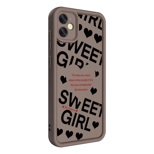 Apple iPhone 12 Case Camera Protection Printed Back Surface Zore Classy Cover Black 