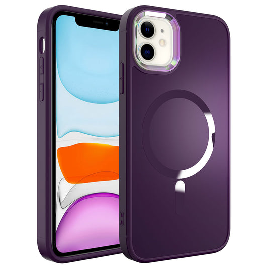 Apple iPhone 12 Kılıf M-safe Wireless Şarj Özellikli Zore Stil Kapak