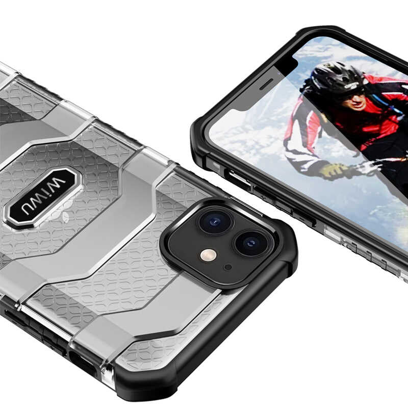 Apple iPhone 12 Case Wiwu Voyager Cover Black