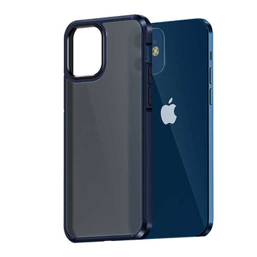 Apple iPhone 12 Kılıf Wlons H-Bom Kapak Lacivert