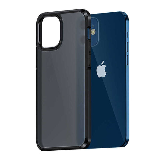 Apple iPhone 12 Kılıf Wlons H-Bom Kapak Siyah
