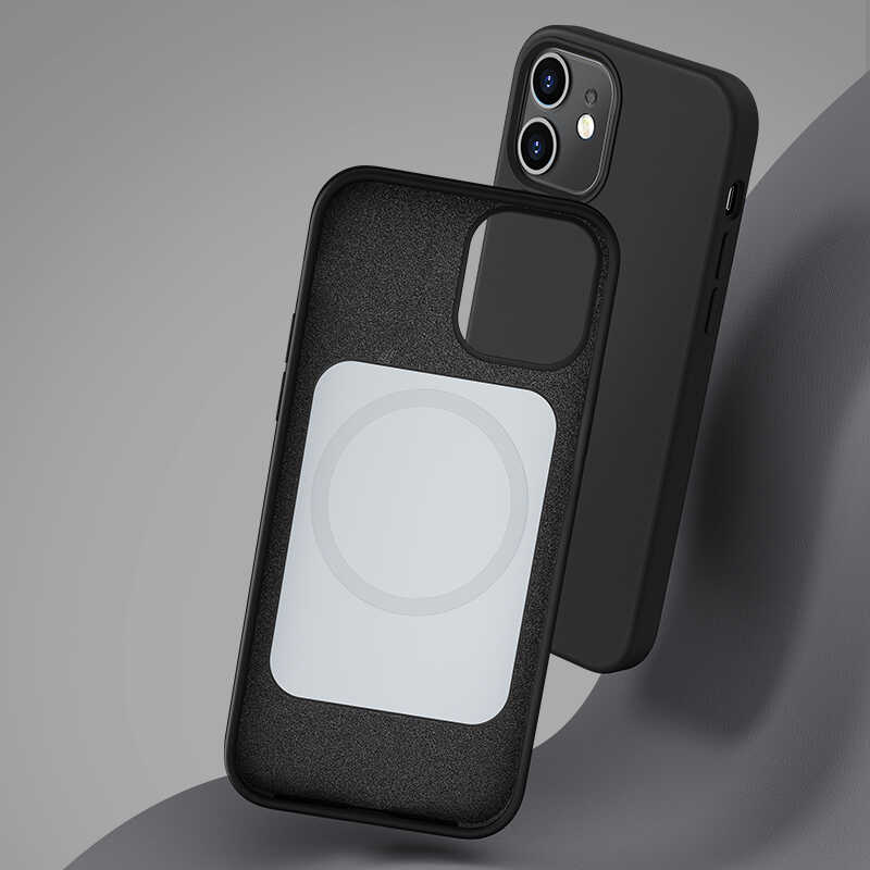 Apple iPhone 12 Mini Case Benks M-safe Magnetic Original Apple MFI Certified Silicone Cover Black