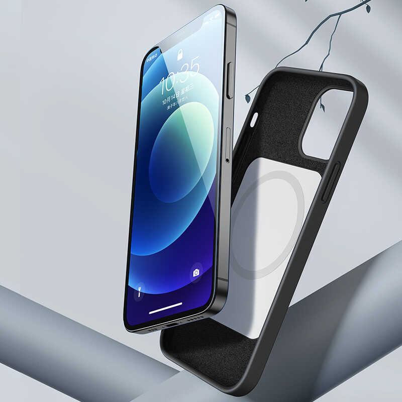 Apple iPhone 12 Mini Case Benks M-safe Magnetic Original Apple MFI Certified Silicone Cover Black