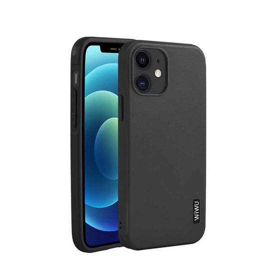 Apple iPhone 12 Mini Case Wiwu Sand Stone Cover Black 