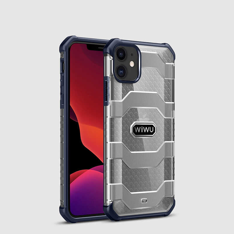 Apple iPhone 12 Mini Case Wiwu Voyager Cover Blue