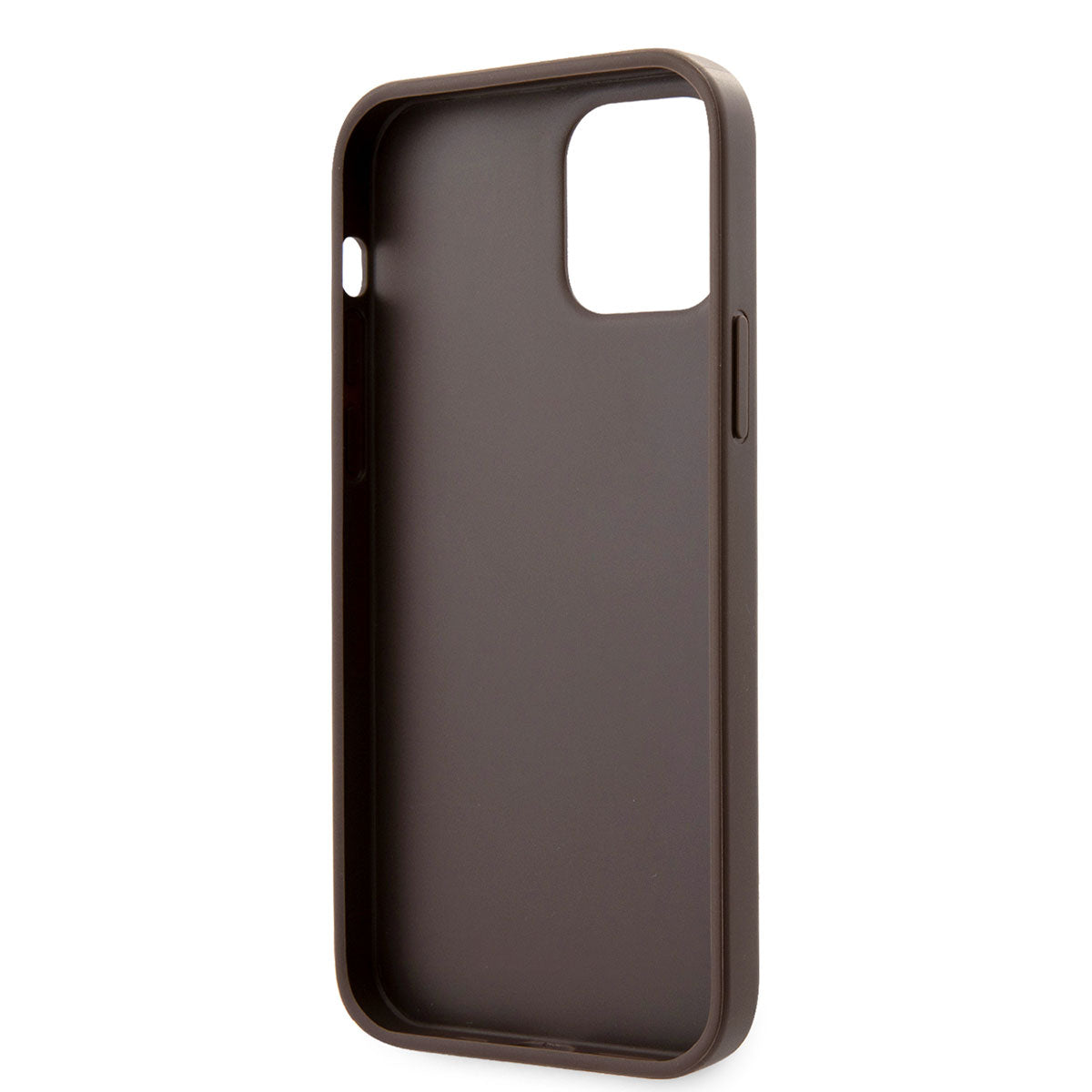 Apple iPhone 12 Pro Case GUESS Double Card Holder Cover Brown