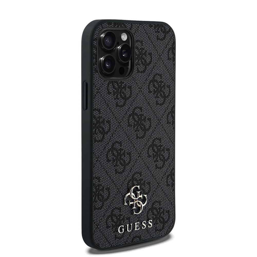 Apple iPhone 12 Pro Case Guess Original Licensed M-safe Charging Feature Small 4G Classic Cover Brown