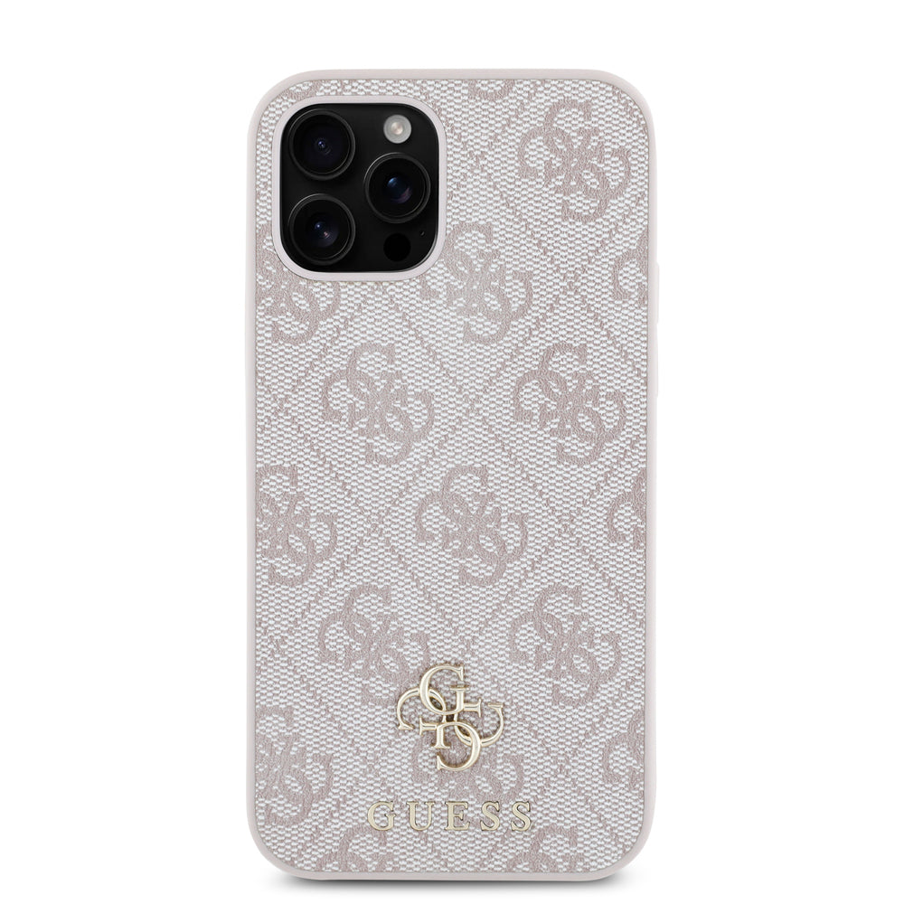 Apple iPhone 12 Pro Case Guess Original Licensed M-safe Charging Feature Small 4G Classic Cover Brown