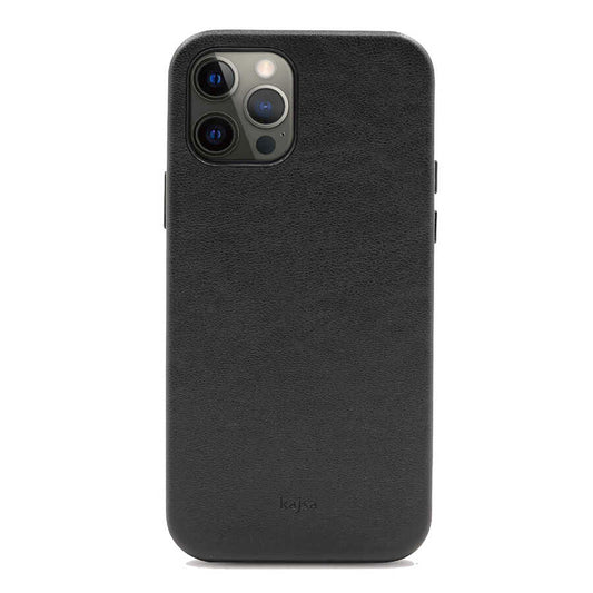 Apple iPhone 12 Pro Case Kajsa Crazy Horse Cover Black