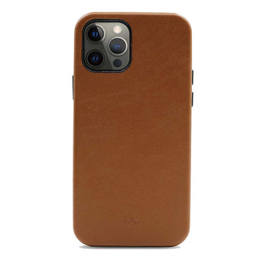 Apple iPhone 12 Pro Case Kajsa Crazy Horse Cover Gray