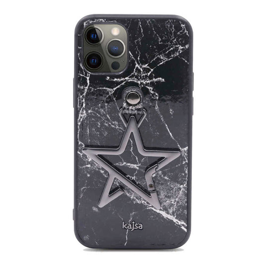 Apple iPhone 12 Pro Kılıf Kajsa Starry Serisi Marble Kapak NO3