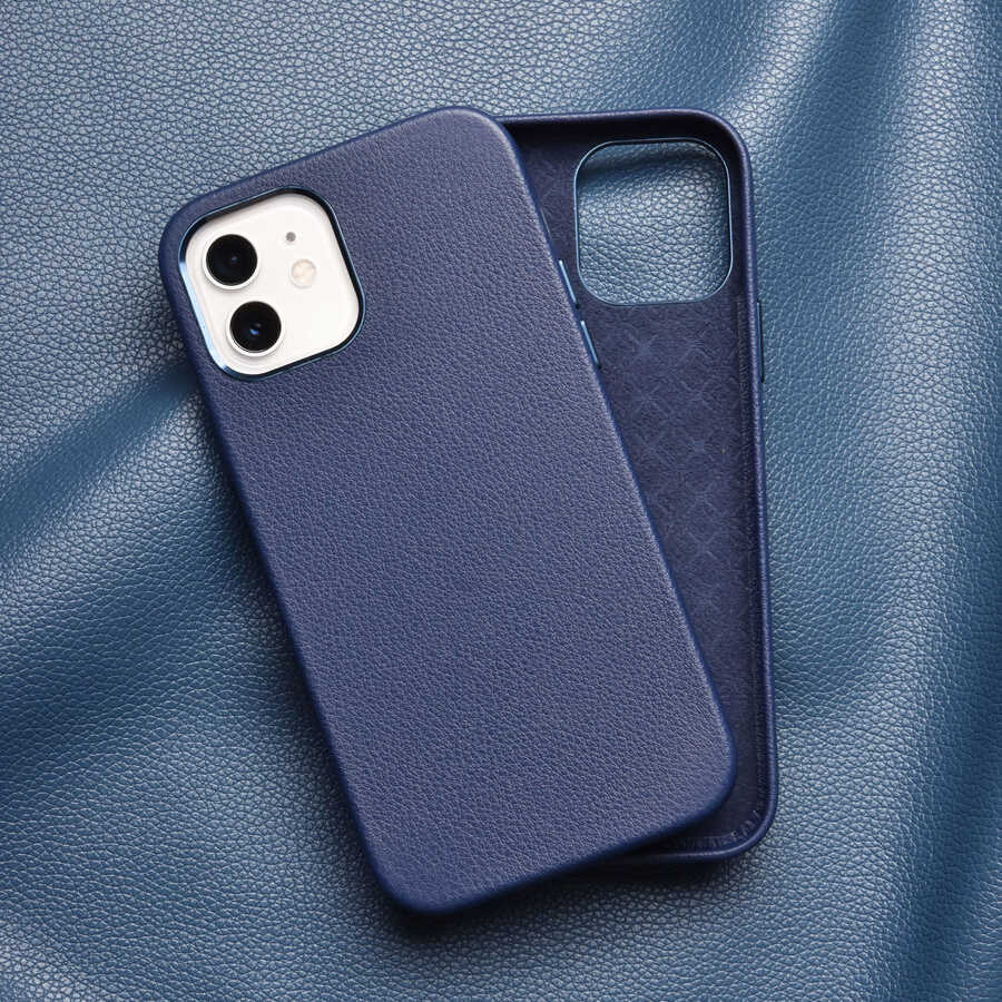 Apple iPhone 12 Pro Case Wiwu Calfskin Cover Brown 