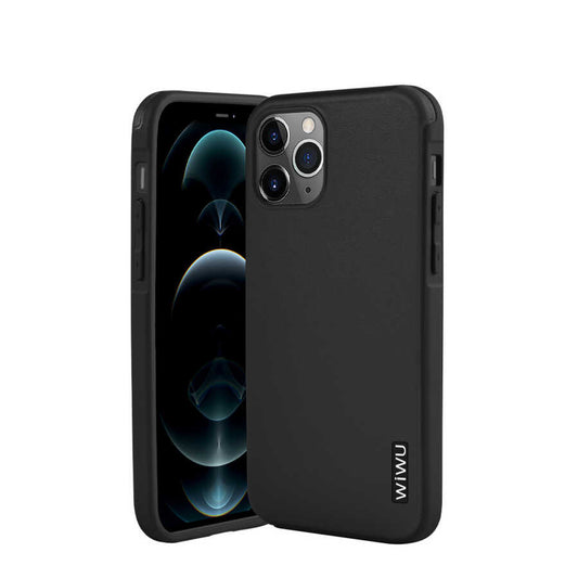 Apple iPhone 12 Pro Case Wiwu Sand Stone Cover Black 