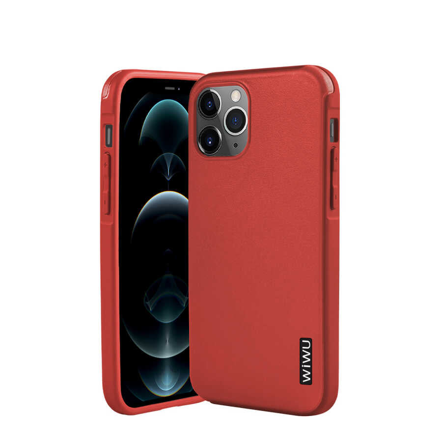 Apple iPhone 12 Pro Case Wiwu Sand Stone Cover Red 