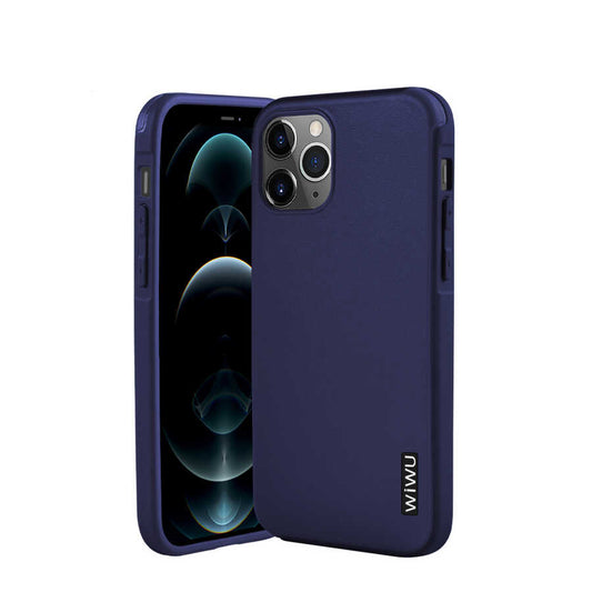 Apple iPhone 12 Pro Case Wiwu Sand Stone Cover Blue 
