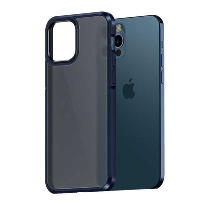 Apple iPhone 12 Pro Kılıf Wlons H-Bom Kapak Lacivert