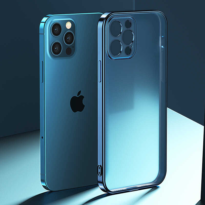 Apple iPhone 12 Pro Max Benks Matte Electroplated TPU Cover Silver 