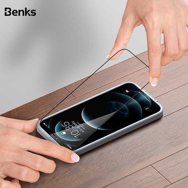 Apple iPhone 12 Pro Max Benks V Pro Plus Transparent Screen Protector Black 