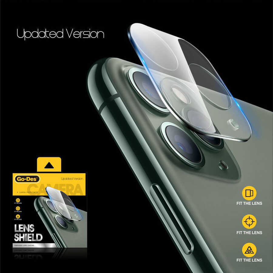 Apple iPhone 12 Pro Max Go Des Lens Shield Camera Lens Protector Colorless